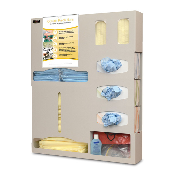 MarketLab Bowman Double Gown Isolation Station – 3 Configuration Options, 25.15 x 4.75 x 30.75 in