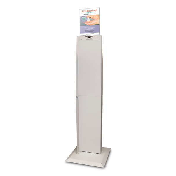 MarketLab Bowman Dual-Sided Floor Stand with Sign Holder – 3 Configuration Options, 17 x 17 x 64.71 in