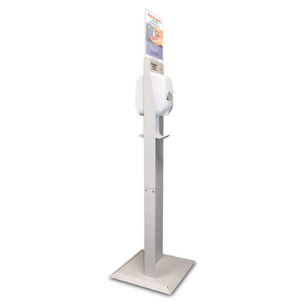 MarketLab Bowman Dual-Sided Floor Stand with Sign Holder – 3 Configuration Options, 17 x 17 x 64.71 in