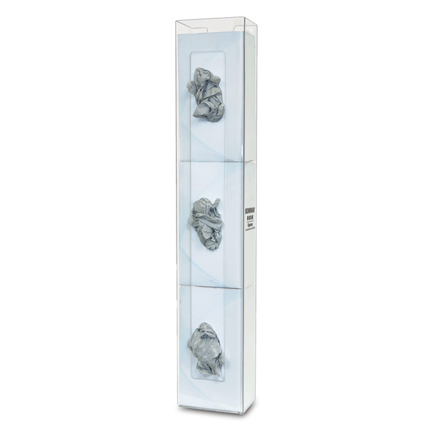 MarketLab Bowman PETG Vertical Glove Box Dispenser – 2 Size Options, Double, 5.7 x 4.08 x 20.1 in