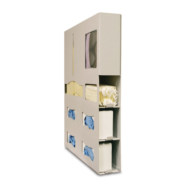 MarketLab Bowman Quad Glove Isolation Station – 4 Size Options, 23.38 x 4.33 x 26.73 in, Aluminum