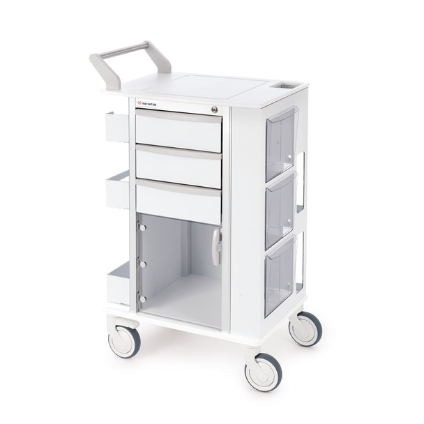 MarketLab Insight Ergo Phlebotomy Carts – 4 Configuration Options, 23.5 x 17.75 x 42 in, Storage Carts
