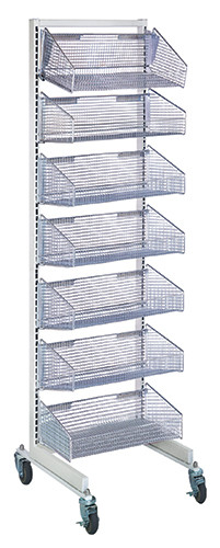 Quantum Medical Partition Wall Hanging Basket – 1/2" x 1/2", 18" x 70", Ship Weight (Lb.): 83
