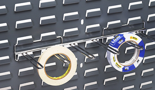 Quantum Medical Horizontal Tape or Reel Holder For Use with Louvered Panels – 25 Lb. Load Capacity