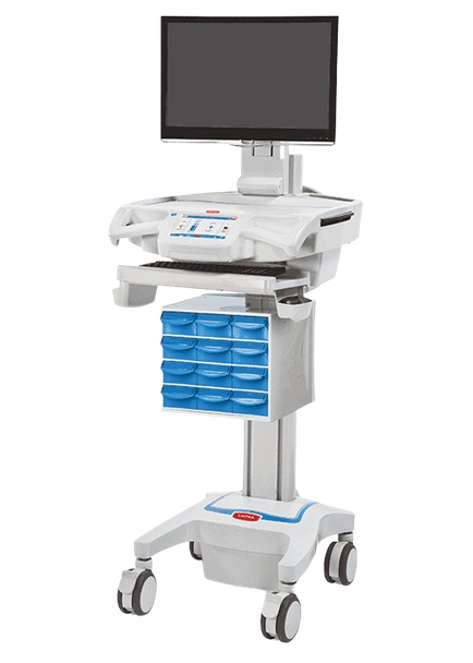 Capsa Healthcare Swivel CareLink Dual – 1 ea, 3.61″h X 12.13″w X 5.17″d, Universal Rear Bin Cover Plate