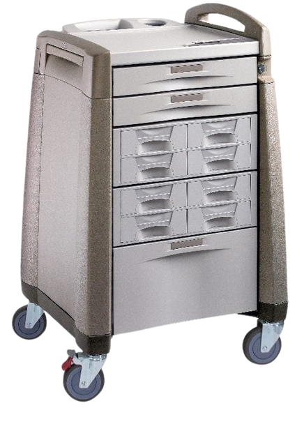 Capsa Healthcare Avalo AC Bin Cassette Medication Cart – 5 Configuration Options, 1 ea, Capacity for Supplies