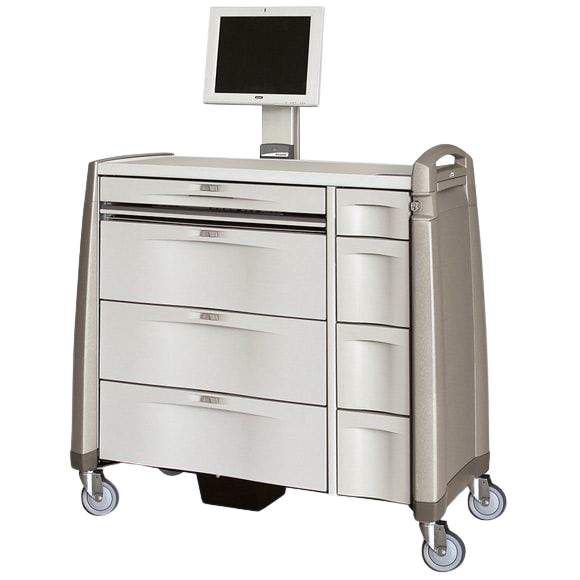 Capsa Healthcare Avalo Pcxl Punch Card Medication Cart – 7 Configuration Options, 1 ea, Emr/Ehr Mobilization
