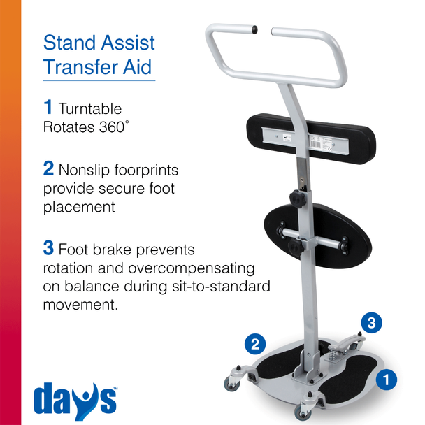 Performance Health Days Orbi-Turn – 1 ea, For Easier Standing and Seat-To-Seat Transitions