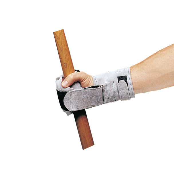 Performance Health Grasping Cuff with Wrist Support – Suede Leather and Lined, 1 ea, For Hand Recovery