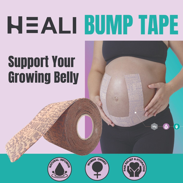 Performance Health Heali Bump Belly Kinesiology Tape – 2" x 10", 5 Configuration Options, 1 ea