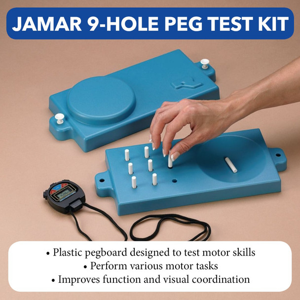 Performance Health Jamar Peg Test Kit-Accurate Hand Coordination Evaluation – 2 Configuration Options