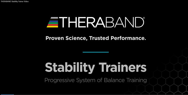 Performance Health Theraband Stability Trainers – Black, 10 Configuration Options, 1 ea, Soft Oval-Shaped