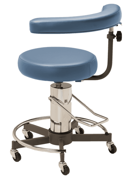 MTI 330 Stool – Hydraulic Pump with Body Support, 325 lbs. Capacity, For Exam and Procedure Rooms