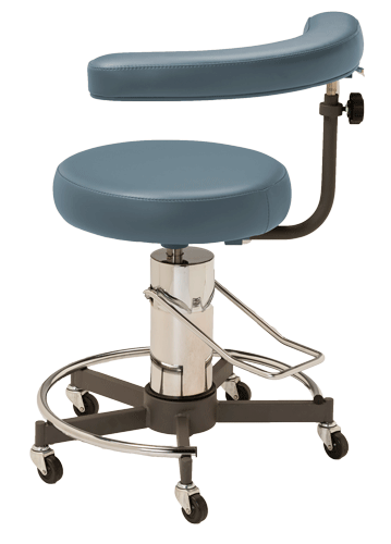 MTI 330 Stool – Hydraulic Pump with Body Support, 325 lbs. Capacity, For Exam and Procedure Rooms