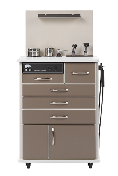MTI TC100AS Cabinet – Sit-down, Standard Configuration 1, For Exam and Treatment Rooms, OEM Equipment for