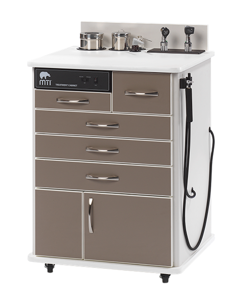 MTI TC100AS Cabinet – Sit-down, Standard Configuration 1, For Exam and Treatment Rooms, OEM Equipment for