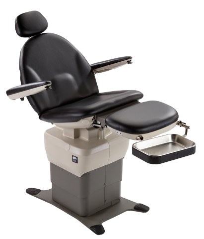 MTI 550 Podiatry Chair – ADA Compliant, 725 lbs. Patient Capacity, Mobile Podiatry and Wound Care Seating