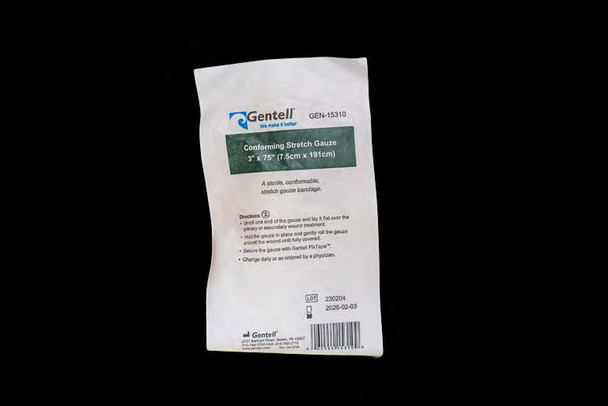 Gentell Duflex Synthetic Conforming Bandage – 3 in x 4.1 in to 6 in x 4 in Sizes, Boxes of 48 or 96
