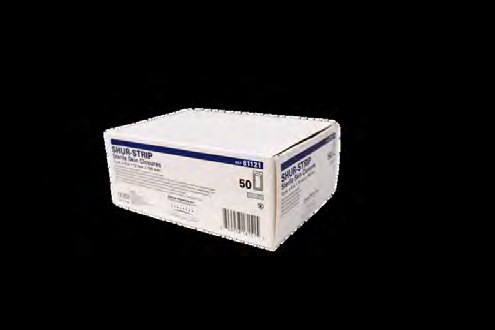 Gentell Suture Strips Wound Closure Strips – 8 in x 3 in Size, Boxes of 50, Sterile, Latex-Free