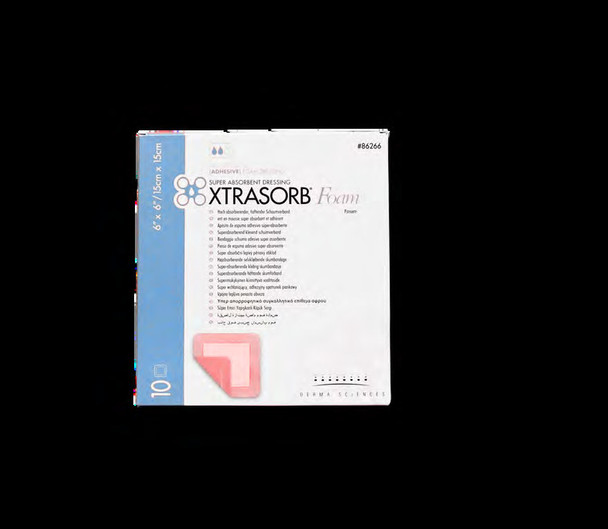 Gentell Xtrasorb Foam Dressings – 2 in x 2 in to 8 in x 8 in Sizes, Boxes of 4 or 5 or 8, Sterile