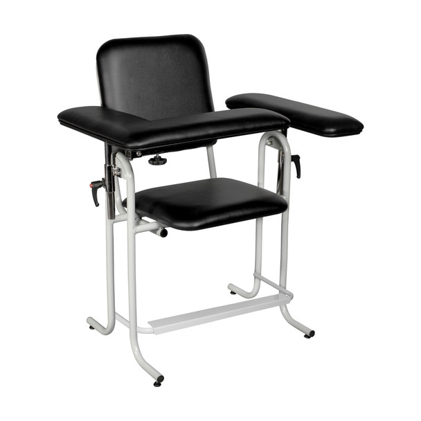 Dukal Tall Blood Draw Chair with Flip Arm – Elevated 24" Seat Height & 500 lb Capacity