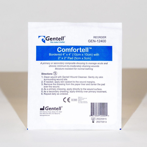 Gentell Comfortell (Water Resistant) – 4 in x 4 in to 6 in x 6 in Sizes, Boxes of 50, Genuine Gentell Product