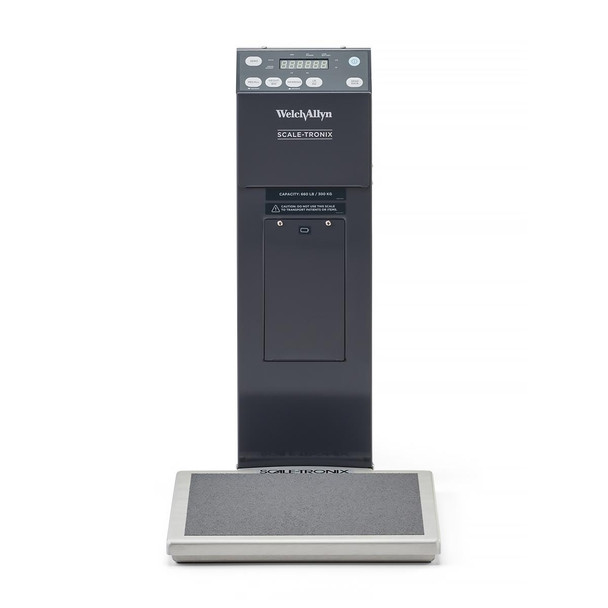 Scale-Tronix Stand-On Scale – Compact, 660 lb Capacity, Low-Profile & Cordless for Ambulatory Weighing
