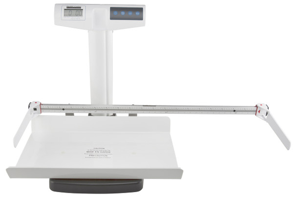 Health O Meter 522KL-HR Digital Pediatric Tray Scale with Mechanical Height Rod – 50 lb Capacity