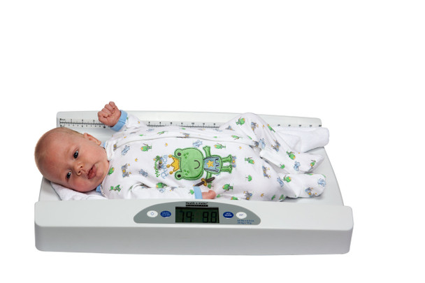 Health O Meter 553KL Digital Pediatric Tray Scale with Extra-Wide Tray – 44 lb Capacity, Professional Series