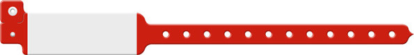 Medical ID Solutions 120 Series Adult/Pediatric Vinyl Wideface Imprint Wristbands – One-Time-Use snap closure