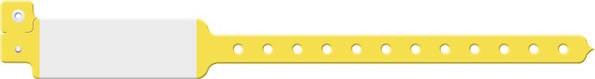 Medical ID Solutions 120 Series Adult/Pediatric Vinyl Wideface Imprint Wristbands – One-Time-Use snap closure