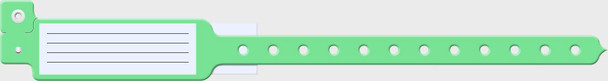 Medical ID Solutions 140 Series Adult/Pediatric Vinyl Wideface Insert Wristbands – One-Time-Use snap closure