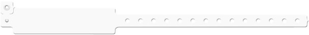 Medical ID Solutions 200 Series Adult Vinyl Wideface Write-On Wristbands – One-Time-Use snap closure