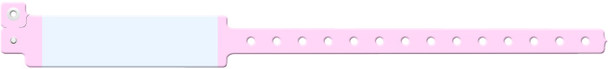 Medical ID Solutions 220 Series Adult Vinyl Wideface Imprint Wristbands – One-Time-Use snap closure