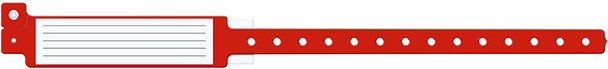 Medical ID Solutions 240 Series Adult Vinyl Wideface Insert Wristbands – One-Time-Use snap closure