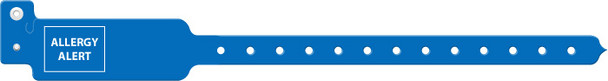 Medical ID Solutions 3100 Series Adult/Pediatric Tri-Laminate Wideface Allergy Alert Wristbands – 7 Colors
