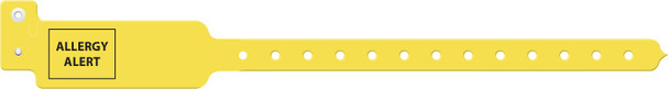 Medical ID Solutions 3100 Series Adult/Pediatric Tri-Laminate Wideface Allergy Alert Wristbands – 7 Colors