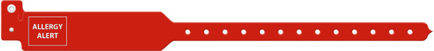 Medical ID Solutions 3200 Series Adult Tri-Laminate Wideface Allergy Alert Wristbands – 7 Colors