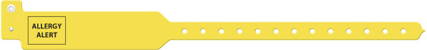 Medical ID Solutions 3200 Series Adult Tri-Laminate Wideface Allergy Alert Wristbands – 7 Colors
