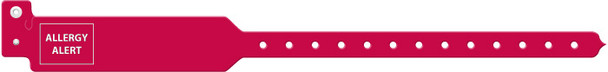 Medical ID Solutions 3200 Series Adult Tri-Laminate Wideface Allergy Alert Wristbands – 7 Colors