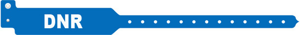 Medical ID Solutions 3200 Series Adult Tri-Laminate Wideface DNR Alert Wristbands – One-Time-Use snap closure