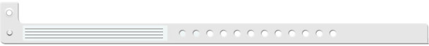 Medical ID Solutions 440 Series L-Shape Vinyl Insert Wristbands – One-Time-Use snap closure
