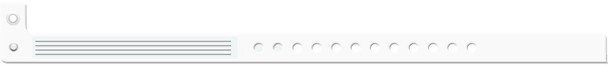 Medical ID Solutions 440 Series L-Shape Vinyl Insert Wristbands – One-Time-Use snap closure