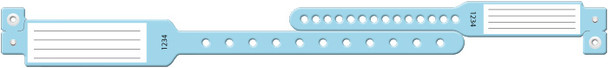 Medical ID Solutions Vinyl Mother/Baby 2-Part Set Insert Wristbands – One-Time-Use snap closure