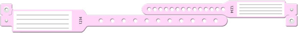 Medical ID Solutions Vinyl Mother/Baby 2-Part Set Insert Wristbands – One-Time-Use snap closure