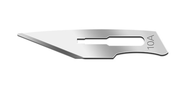 Cincinnati Surgical Blades Size 10A, Carbon Steel and Stainless Steel, Sterile and Non-Sterile
