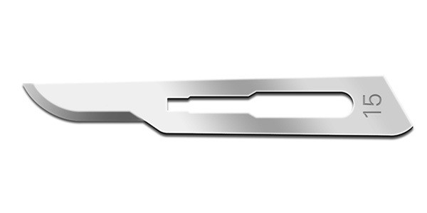 Cincinnati Surgical Blades Size 15, Carbon Steel and Stainless Steel, Sterile and Non-Sterile