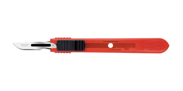 Cincinnati Safety Scalpels Size 10, Stainless Steel, Sterile and Non-Sterile, Retractable Blade Design