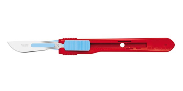 Swann Morton Safety Scalpels Size 22, Stainless Steel, Sterile and Non-Sterile, Retractable Blade Design