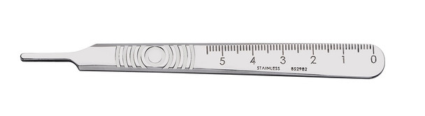 Cincinnati Size 3 Surgical Handle, Non-UDI Marked, For Blades 6-16, Stainless Steel, Reusable Instruments